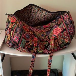 Slightly used large Vera Bradley duffel bag